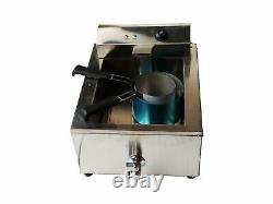 110V 60HZ 2KW Funnel Cake Fryer Machine Maker 2 Ring Molds
