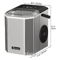 12KG/24H Ice Cube Maker Machine 1.2L Water Tank for Portable Home Countertop