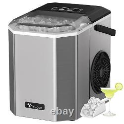 12KG/24H Ice Cube Maker Machine Countertop 1.2L Water Tank for Home Portable