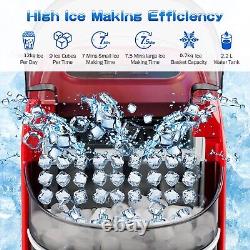 12KG/24H Portable Ice Maker Countertop Ice Maker Machine Self-Cleaning Function