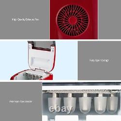 12KG/24H Portable Ice Maker Countertop Ice Maker Machine Self-Cleaning Function