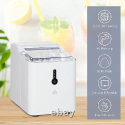 12kg Ice Maker Machine Counter Top Home Drink Equipment with Basket White