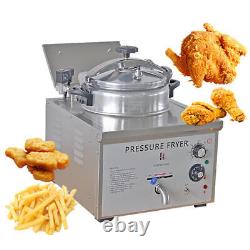 16L Commercial Electric Pressure Fryer Stainless Chicken Chips Frying Machine UK