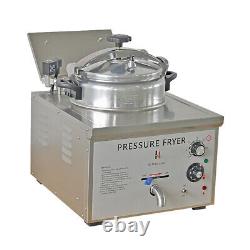 16L Commercial Electric Pressure Fryer Stainless Chicken Chips Frying Machine UK