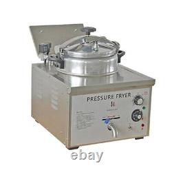 16L Commercial Electric Pressure Fryer Stainless Chicken Chips Frying Machine UK