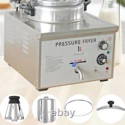 16L Commercial Electric Pressure Fryer Stainless Chicken Chips Frying Machine UK