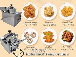 16L Commercial Electric Pressure Fryer Stainless Chicken Chips Frying Machine UK