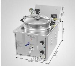 16L Stainless Steel Commercial Electric Pressure Fryer Chicken Deep Fry Machine