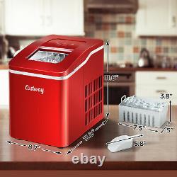 1.6L Ice Maker Machine Automatic Electric Ice Cube Maker Countertop 12KG/24H