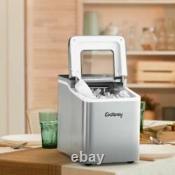 1.6L Ice Maker Machine Automatic Electric Ice Cube Maker Countertop 12KG/24H