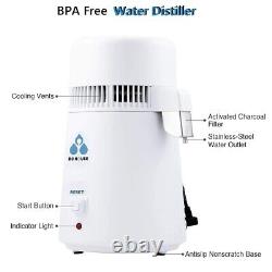 1 Gallon Water Distiller Machine, 750W Distilling Pure Water for Home Countertop
