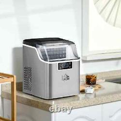 20Kg Ice Maker Machine With Coop And Basket Countertop LCD Display Ice Dispenser