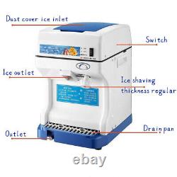 220V Commercial Electric Snow Cone Machine Ice Maker Ice Shaver Crusher upgrade