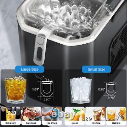 2L 12KG/24H Counter-top Electric Ice Cube Maker Machine 40dB Auto Self-Cleaning