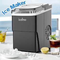 2L Ice Maker Machine Automatic Electric Ice Cube Maker Countertop 12KG/24H Black