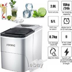 2L Ice Maker Machine Automatic Electric Ice Cube Maker Countertop 15KG/24H UK