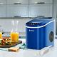 2.2L Automatic Electric Ice Cube Maker Machine Counter Top Cocktails Drink Blue