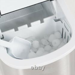 2.2L Ice Maker Machine, Compact Portable Countertop Ice Cube Maker 12KG/24H New