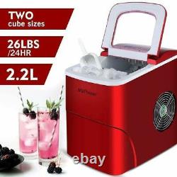 2.2L Ice Maker Machine, Compact Portable Countertop Ice Cube Maker Andrew James