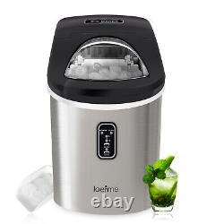 2.2L Ice Maker Machine Compact Portable Countertop Ice Cube Maker LED Home Bar