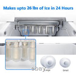 2.2L Ice Maker Machine Countertop Home Fast Ice make Equipment Basket 12kg/24H