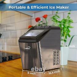 2.8L Ice Maker Machine For Countertop Bullet Ice Cube in 24H Ice Maker Machine