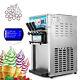 3 Flavor Ice Cream Machine Commercial Cone Maker Frozen Yogurt 1200W Dessert