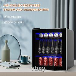 46L Mini Fridge Beverage Cooler Refrigerator Low Noise Drink Dispenser Machine