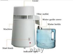 4L Electric Water Distiller Countertop Water Purifier Machine Distilling Equipme