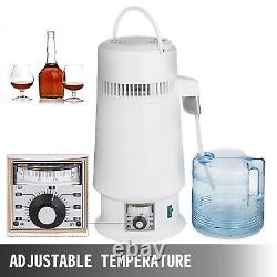 4L Home Countertop Water Distiller Purifier Machine Temperature-Adjust 750W