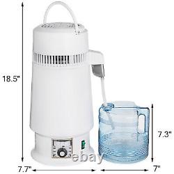 4L Home Countertop Water Distiller Purifier Machine Temperature-Adjust 750W