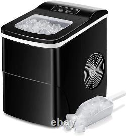 AGLUCKY Countertop Ice Maker Machine Portable Ice Makers Countertop Make 26 Lb