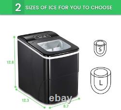 AGLUCKY Countertop Ice Maker Machine, Portable Ice Makers Countertop, Make 26 Lb