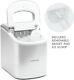 Andrew James Ice Cube Maker Machine Compact Portable Countertop 2.2L Tank Silver