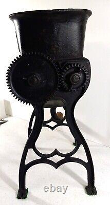 Antique/Vintage Large counter top, hand crank Ice Cutting Machine, CHANDLER'S