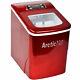 Arctic-Pro Portable Digital Quick Ice Maker Machine, Red, Makes 2 Ice Sizes