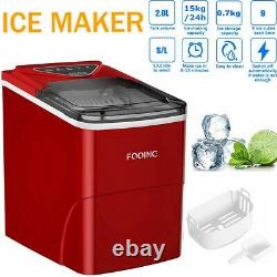 Automatic Electric Ice Machine Ice Cube Maker Counter Top for Home Bar Kitchen
