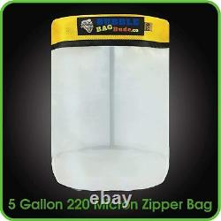 BUBBLEBAGDUDE Bubble Bag Machine 5 Gallon With 220 Micron Zipper Bag Ice Mixing