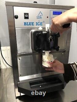 Blue ice T5 soft serve counter top Ice cream machine