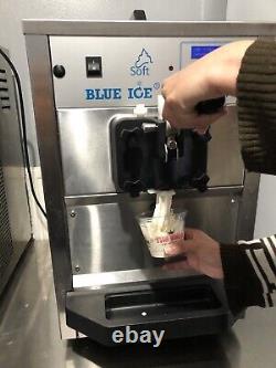Blue ice T5 soft serve counter top Ice cream machine