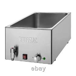 Buffalo Barber Towel Heating Machine Without Faucet Pan Countertop Wet Heated