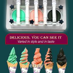 CE Commercial countertop 5 flavors frozen yogurt soft serve ice cream machine