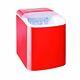 Caterlite Countertop Manual Fill Ice Machine in Red Removable & Washable