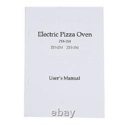 Commercial 2000W Electric Pizza Oven Single Layer Baking Machine Stainless Steel