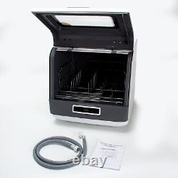 Compact Countertop Dishwasher Mini Portable Dish Washing Machine 4 Programs 800W