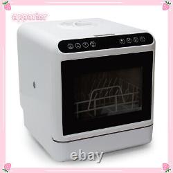 Compact Table Top Countertop Dishwasher 6 Place Low Noise White Machine UK