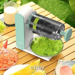 CooAoo Ice Shaved Machine Electric, Rechargeable Snow Cone Machine, Portable Maker