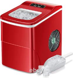 Counter Top Ice Maker Machine, Compact Automatic Ice Maker, 9 Cubes Ready in 6-8 M