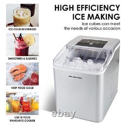 Counter top Ice Maker Machine with Self-Cleaning, 9 Ice Cubes Ready in 8