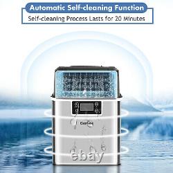 Countertop Electric Ice Making Machine with Top Inlet Hole Auto Self-Cleaning Home